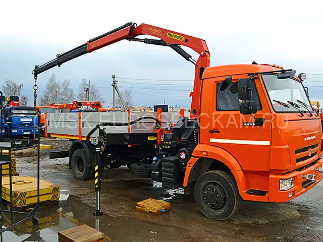 КАМАЗ 4308 бортовой с КМУ Palfinger PK 10000 A