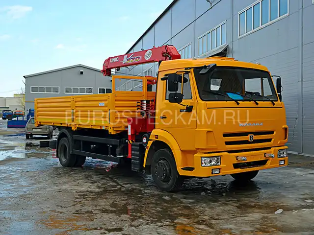 КАМАЗ 4308 бортовой с КМУ UNIC UR-V 373