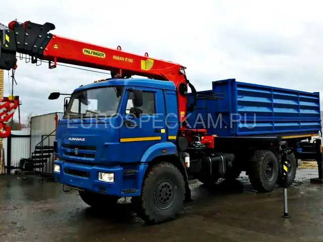 КАМАЗ 43118 самосвал с КМУ Palfinger Инман ИТ-150 КАМАЗ 43118 самосвал с КМУ Palfinger Инман ИТ-150