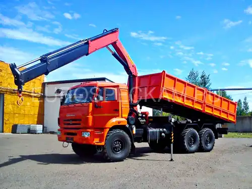 КАМАЗ 43118 самосвал с КМУ Palfinger PK 15500 A