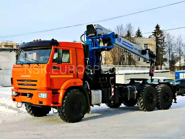КАМАЗ 43118 тягач с КМУ Галичанин КМУ-150 КАМАЗ 43118 тягач с КМУ Галичанин КМУ-150