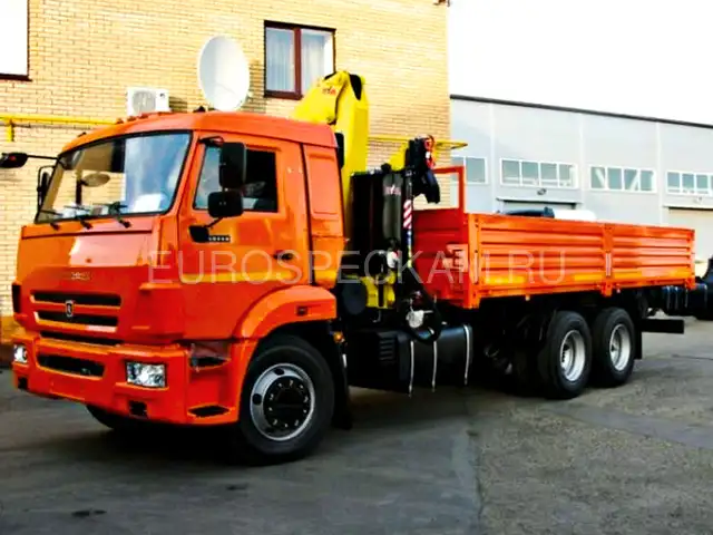 КАМАЗ 65115 бортовой с КМУ HYVA HB 150 E2